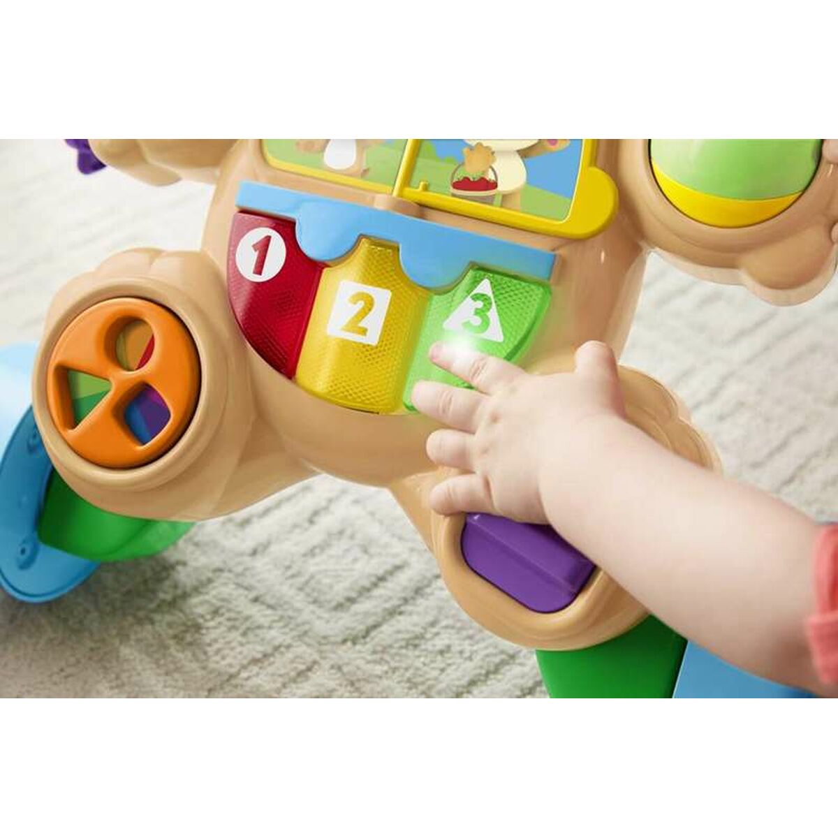 Chodítko na Kolieskach Fisher Price Zvuk Pes Svetlá Viacjazyčný - Dieťa činnosť a Zábava