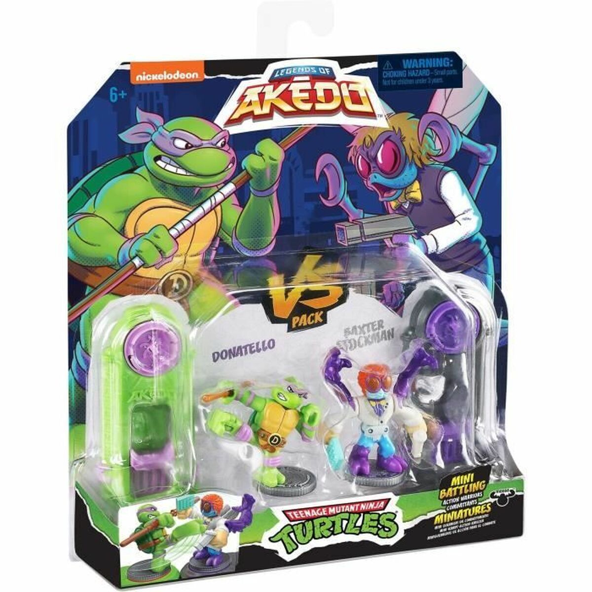 Bojové Figúrky Teenage Mutant Ninja Turtles Legends Of Akedo: Donatello Vs Baxter Stockman - Hračky a Hry Bábiky