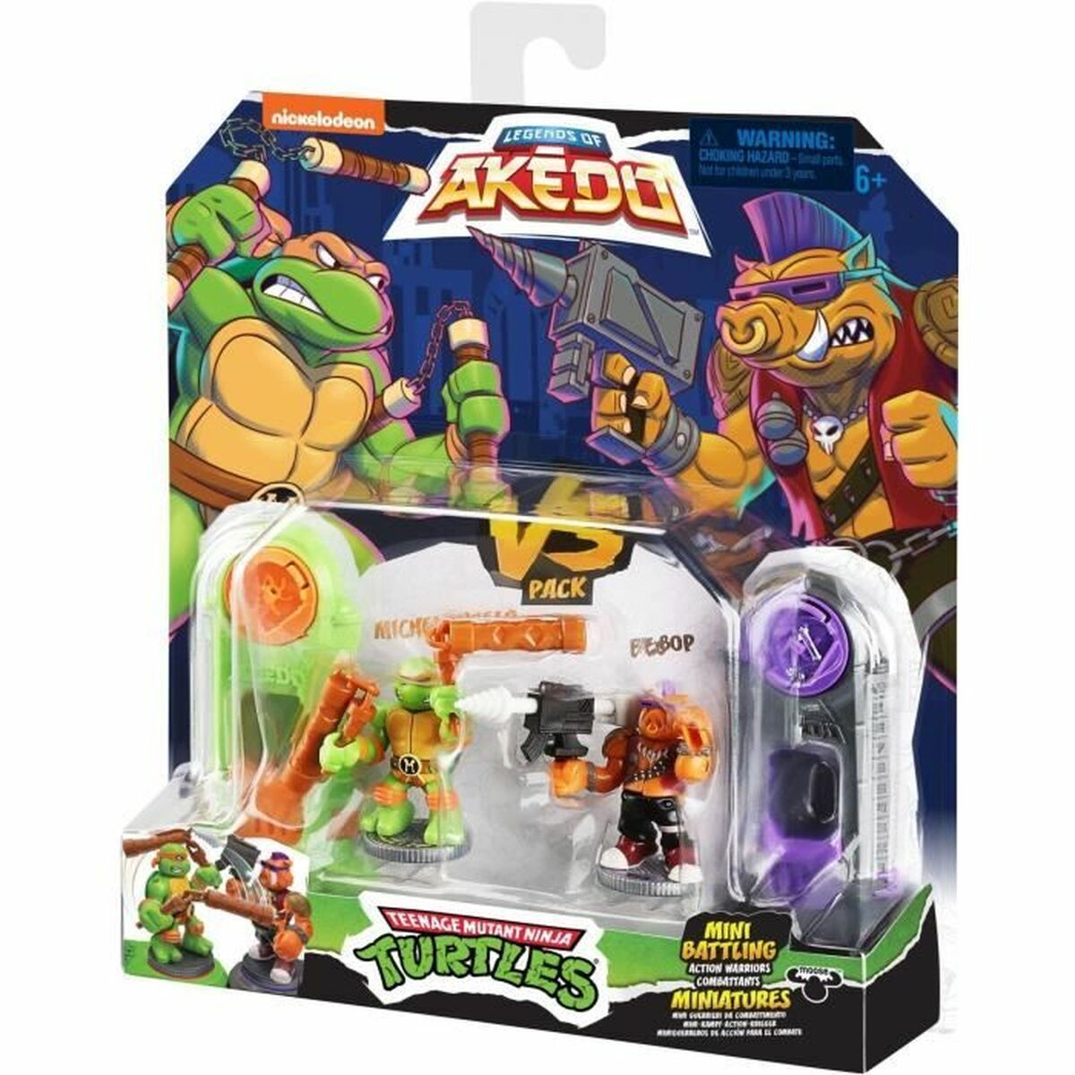 Bojové Figúrky Teenage Mutant Ninja Turtles Legends Of Akedo: Michelangelo Vs Evil Bepop - Hračky a Hry Bábiky