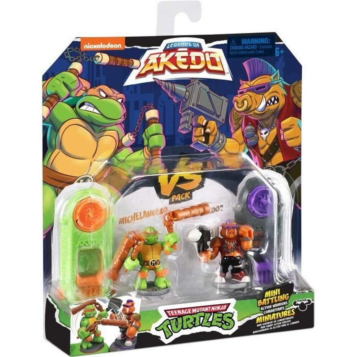 Bojové Figúrky Teenage Mutant Ninja Turtles Legends Of Akedo: Michelangelo Vs Evil Bepop - Hračky a Hry Bábiky