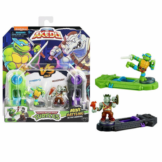 Bojové Figúrky Teenage Mutant Ninja Turtles Legends Of Akedo: Leonardo Vs Rocksteady - Hračky a Hry Bábiky Postavičky