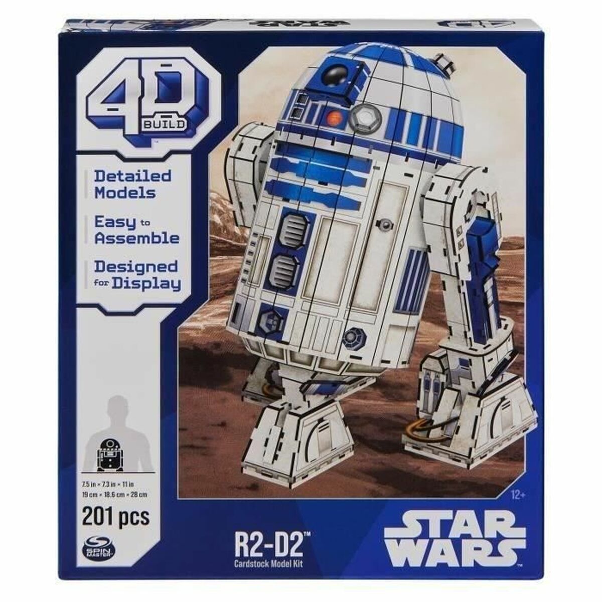 Stavebná Hra Star Wars R2-d2 201 Kusy 19 x 18,6 28 Cm Biela Viacfarebná - Hračky a Hry