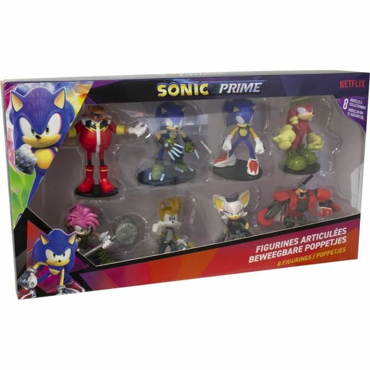 Skladacie Figúrky Sonic Prime 8 Kusy - Hračky a Hry Bábiky Postavičky