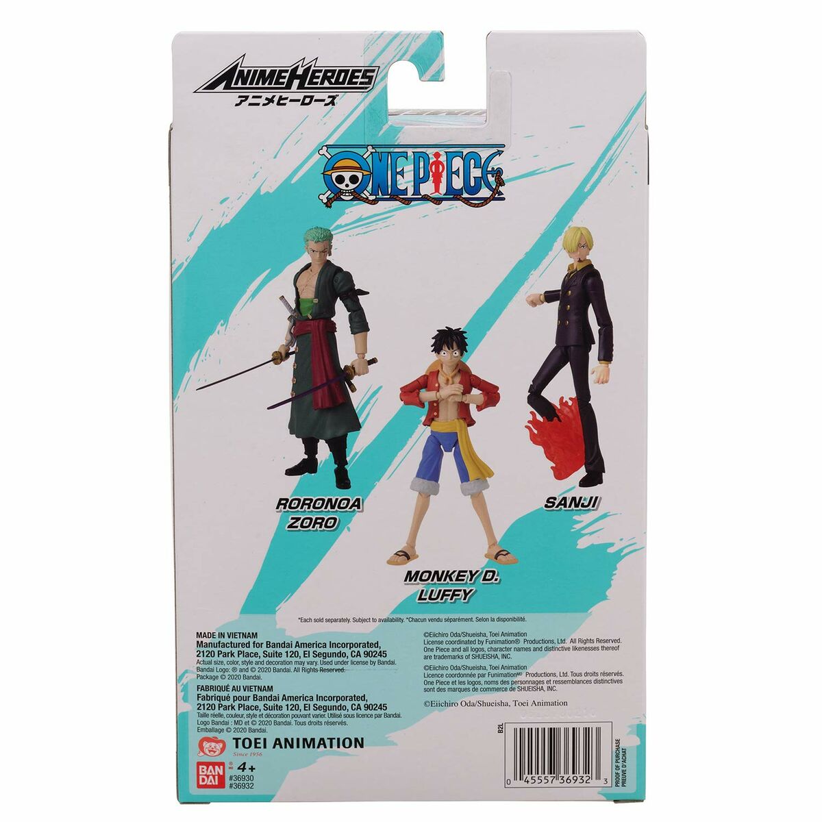 Skladacia Figúrka One Piece Anime Heroes - Roronoa Zoro 17 Cm - Hračky a Hry Bábiky Postavičky