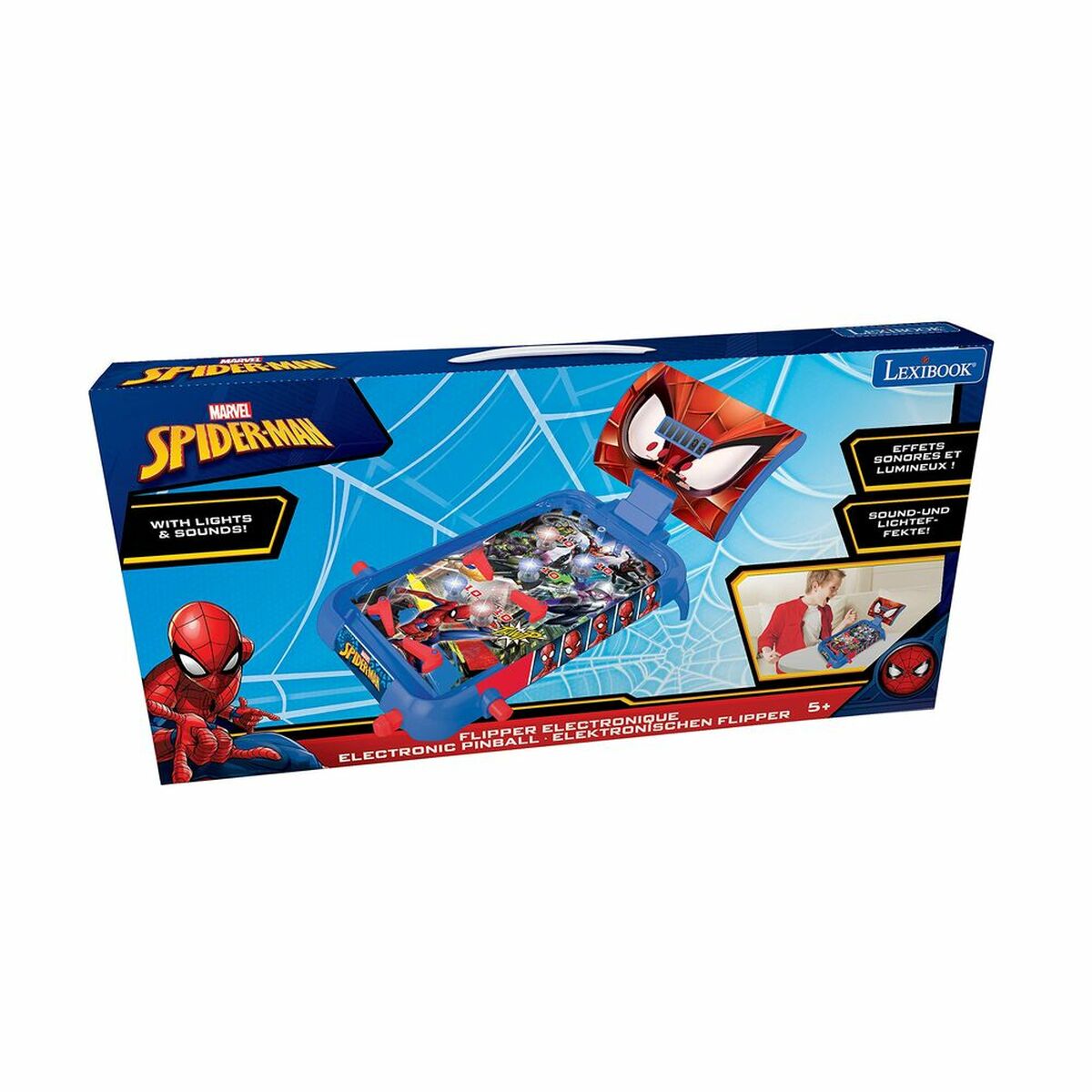 Pinball Lexibook Spiderman Elektrický - Hračky a Hry Súpravy Doplnky