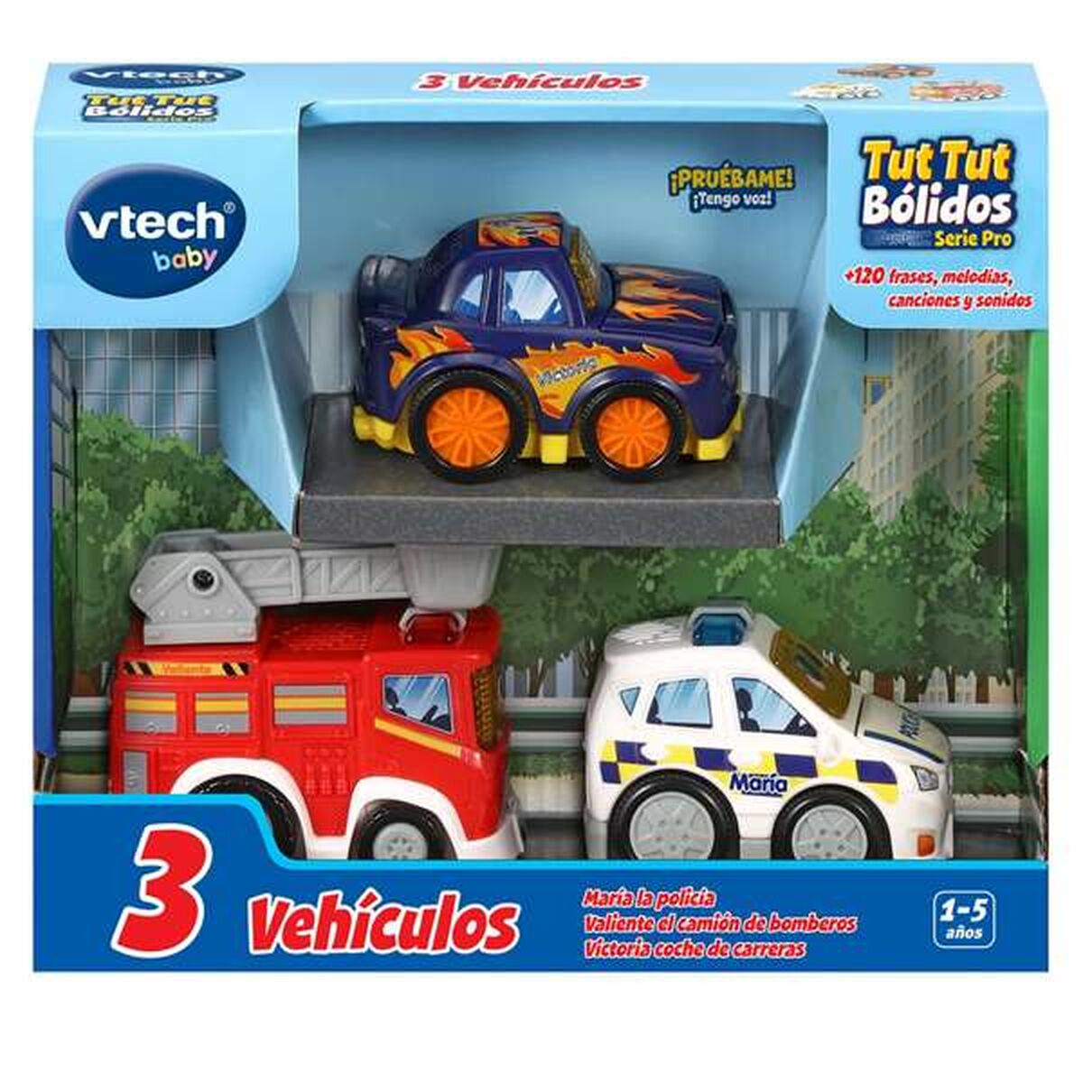 Hracia Sada Dopravných Prostriedkov Vtech 8 x 9 5,5 Cm 3 Kusy - Hračky a Hry Vozidlá