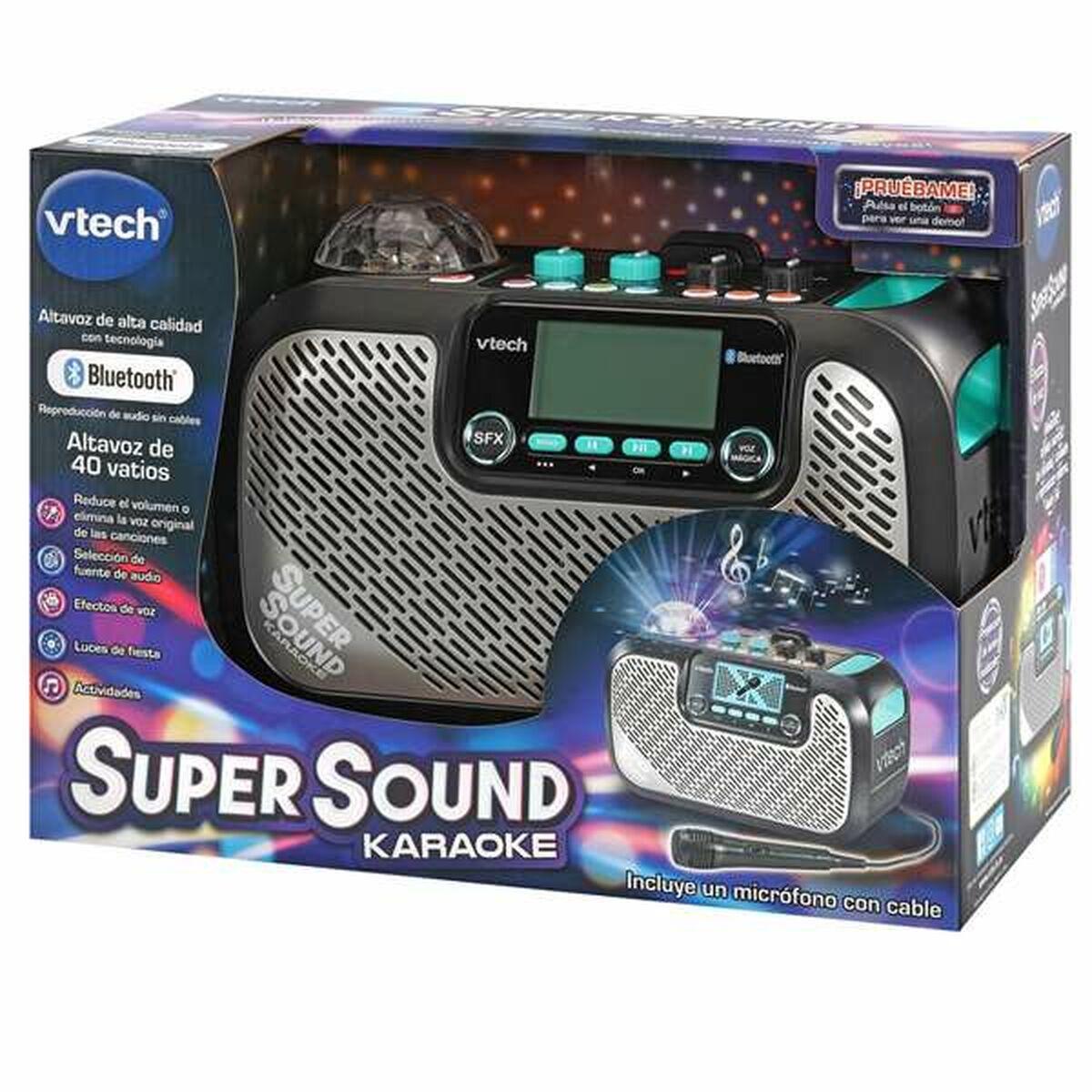 Reproduktor s Mikrofónom na Karaoke Vtech Super Sound - Hračky a Hry Elektronické