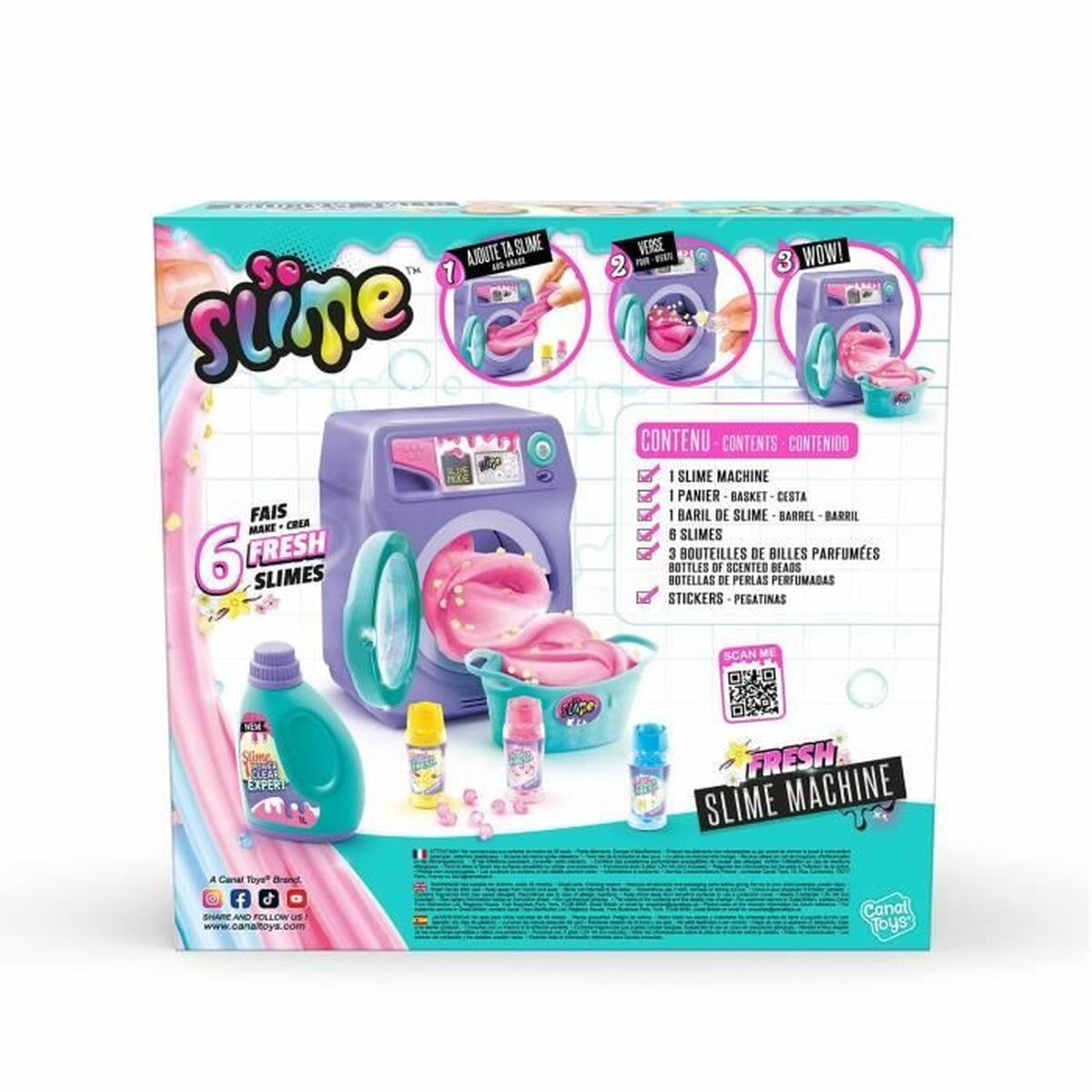 Slime Canal Toys Washing Machine Fresh Scented - Hračky a Hry Súpravy Doplnky