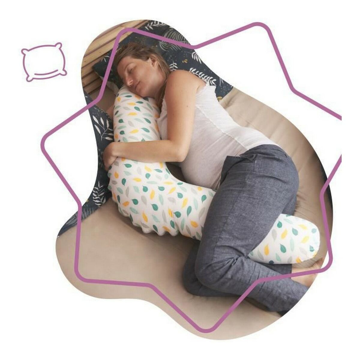 Breastfeeding Cushion Badabulle 2-in-1 Evolutive - Dieťa Dojčenie a Kŕmenie