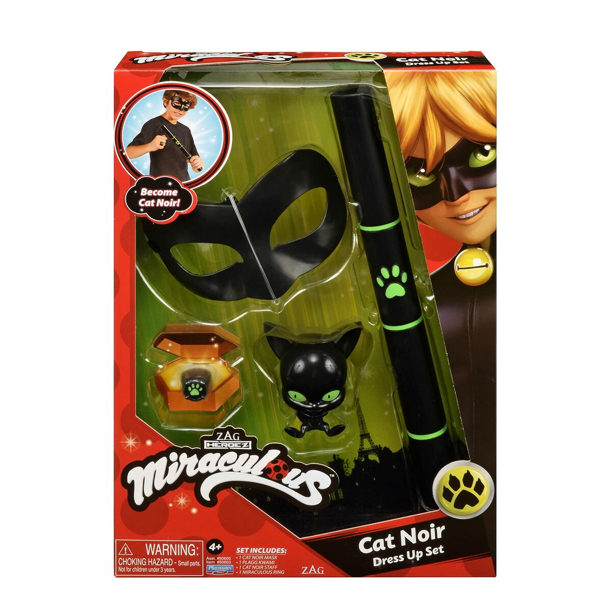 Kostým pre Deti Miraculous: Tales Of Ladybug & Cat Noir Transformation Set - 4 Kusy čierna Viacfarebná - Hračky