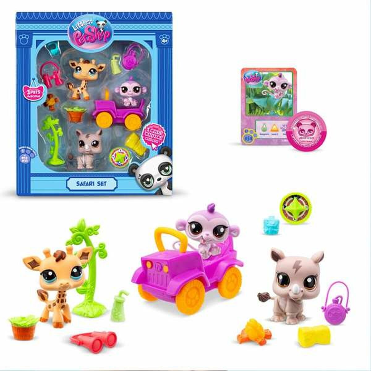 Playset Bandai Littlest Pet Shop Safari 8 Kusy - Hračky a Hry Bábiky Postavičky