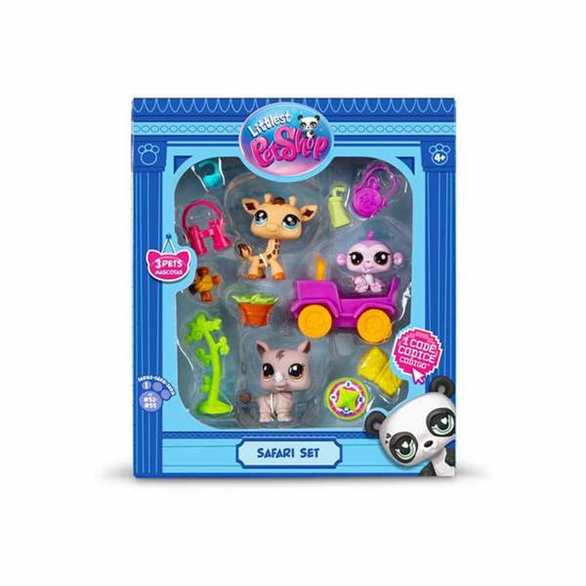 Playset Bandai Littlest Pet Shop Safari 8 Kusy - Hračky a Hry Bábiky Postavičky