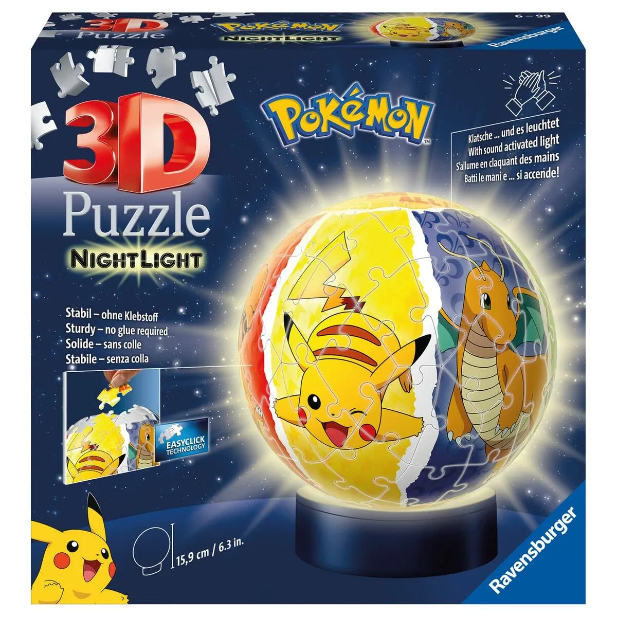 3d Puzzle Pokémon Nočné Svetlo 72 Kusy