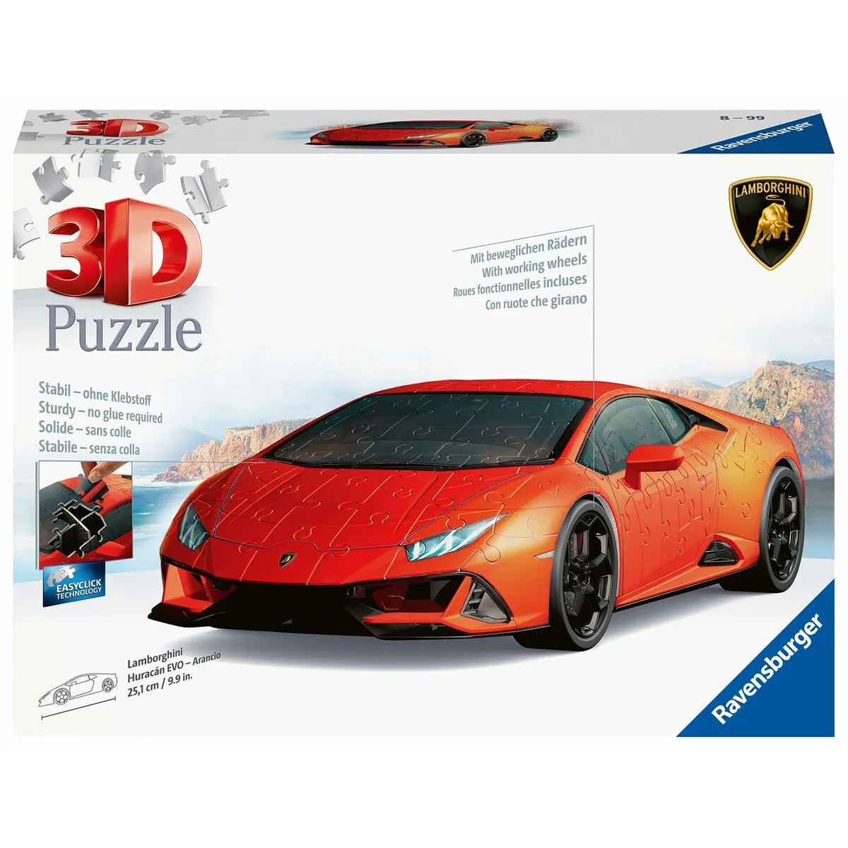 3d Puzzle Ravensburger Lamborghini 25 Cm Automobil 108 Kusov