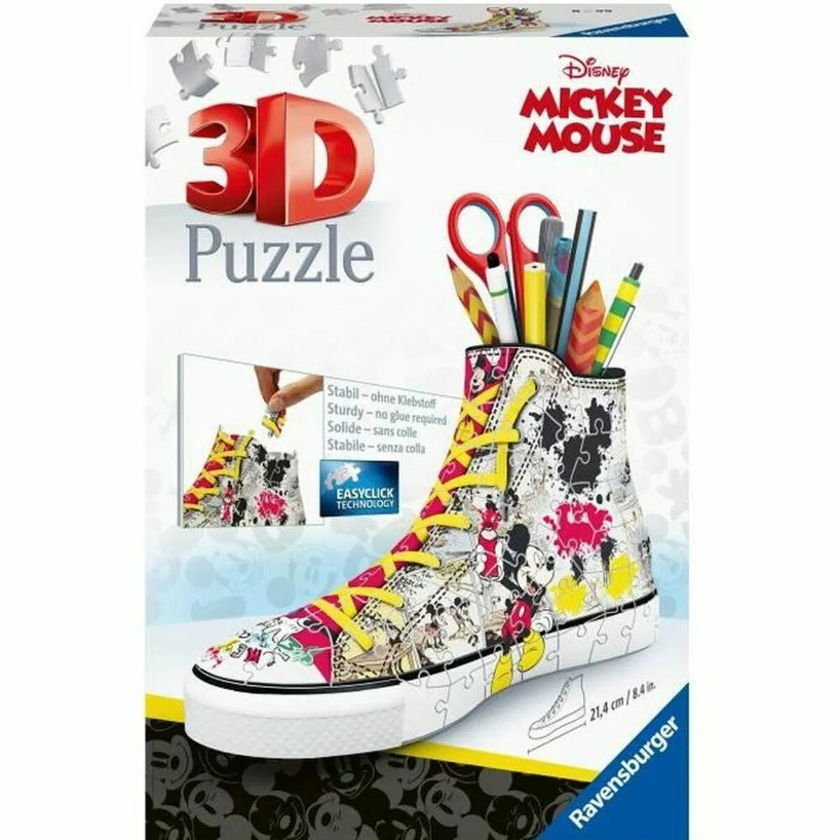 3d Puzzle Ravensburger Teniska Mickey Mouse (108 Kusov) - Hračky a Hry Hlavolamy