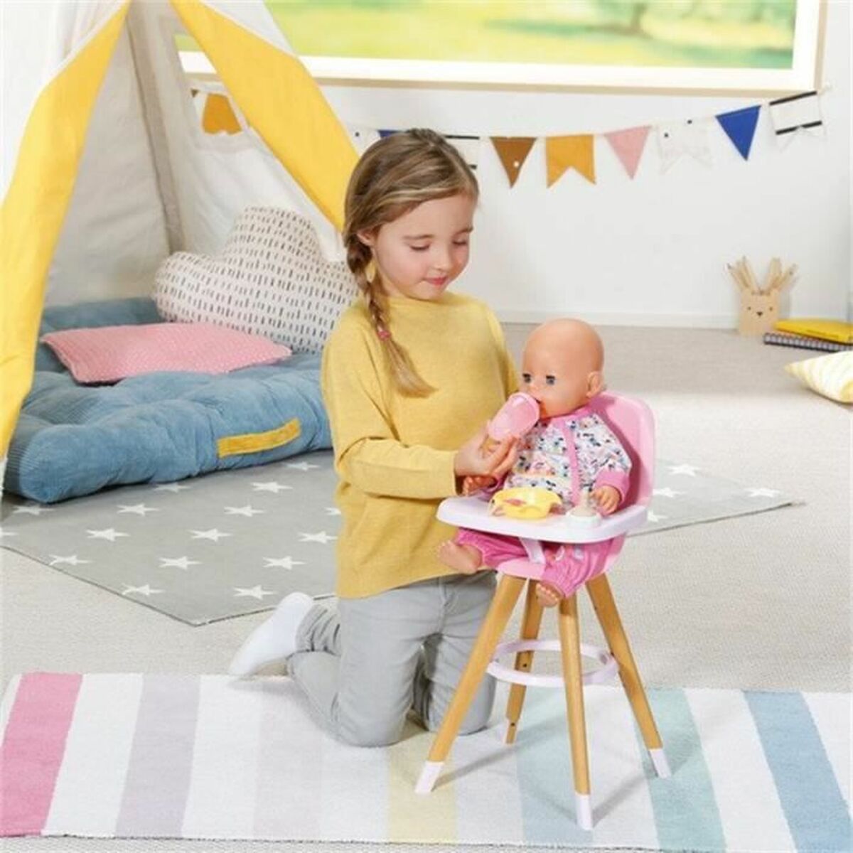 Vysoká Stolička (trona Minerál) Zapf Creation Highchair - Hračky a Hry Bábiky Doplnky