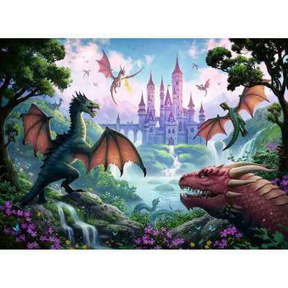 Puzzle Ravensburger 13356 The Dragon’s Wrath Xxl 300 Kusy - Hračky a Hry Hlavolamy