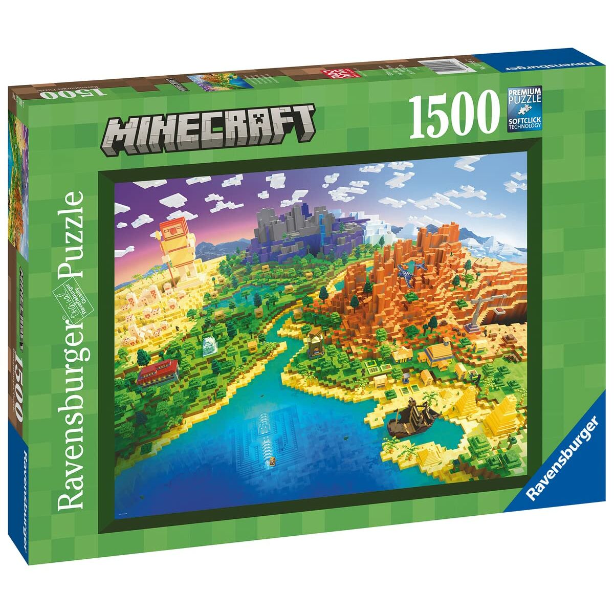 Puzzle Minecraft Ravensburger 17189 World Of 1500 Kusy - Hračky a Hry Hlavolamy