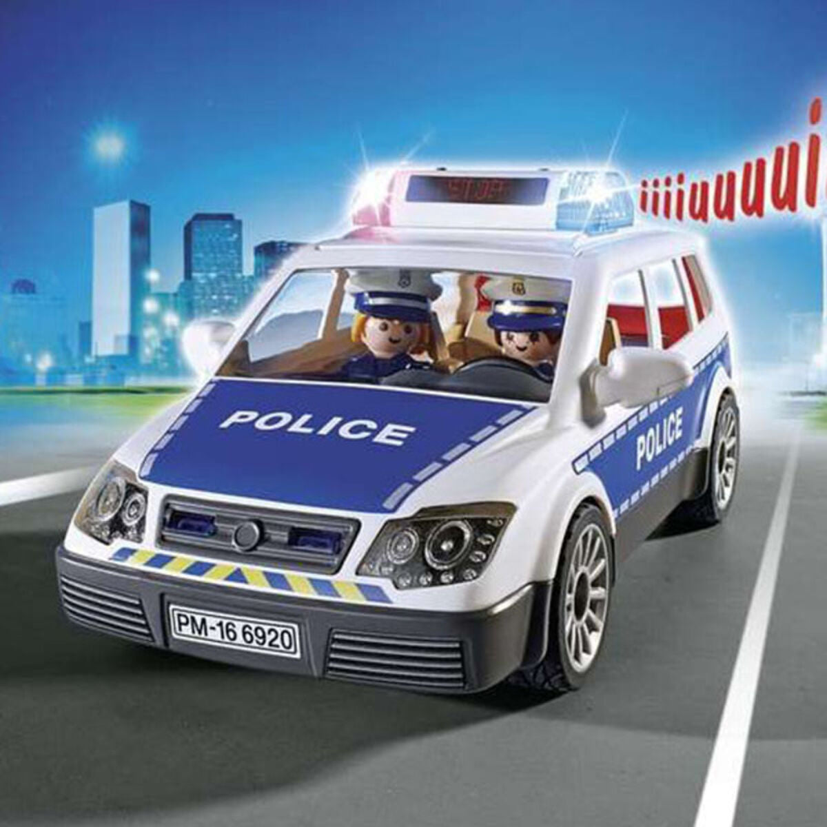 Auto s Svetlom a Zvukom City Action Police Playmobil Squad Car With Lights And Sound - Hračky Hry Bábiky Postavičky