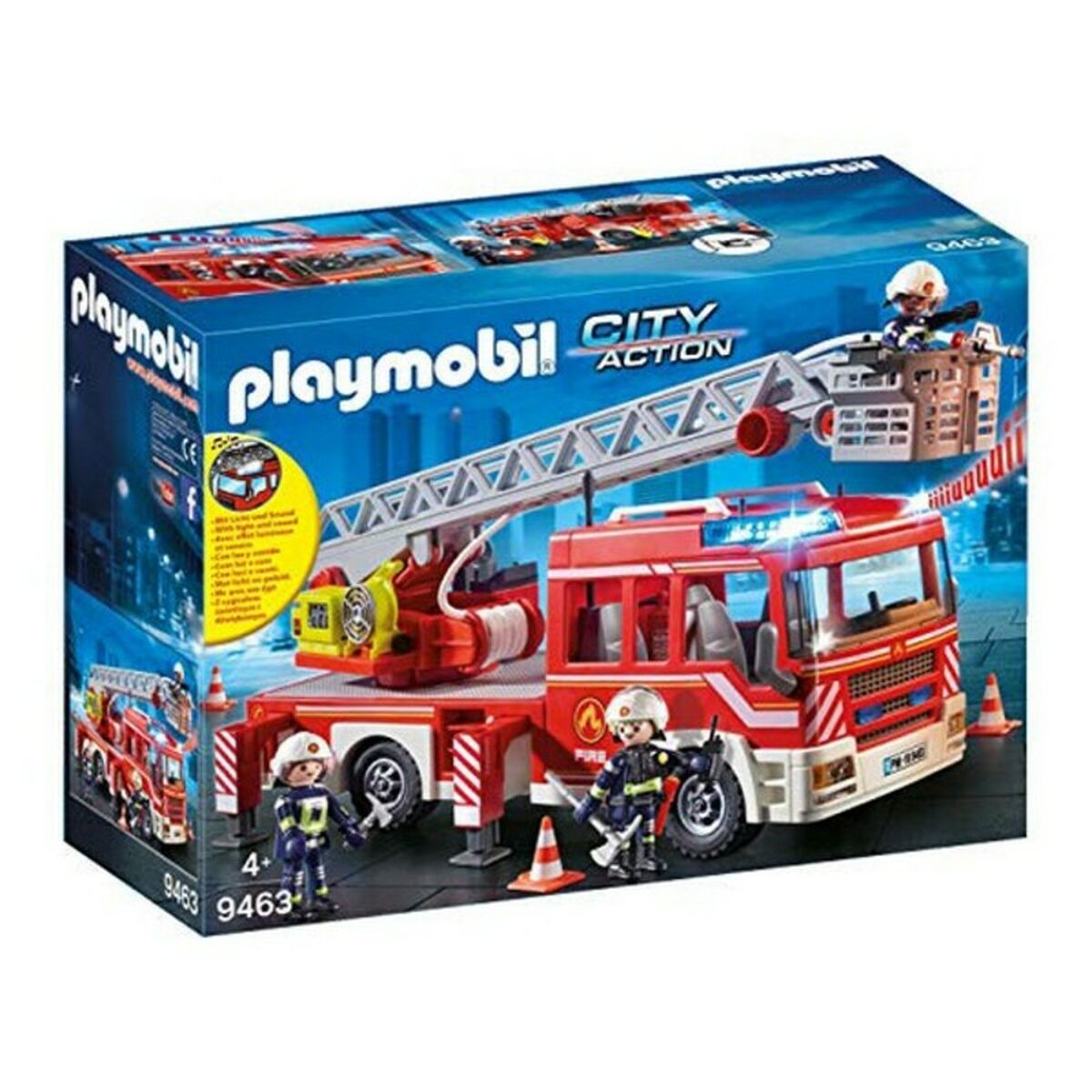 Hracia Sada Dopravných Prostriedkov City Action Playmobil 9463 (14 Pcs) Požiarnické Auto - Hračky a Hry Bábiky