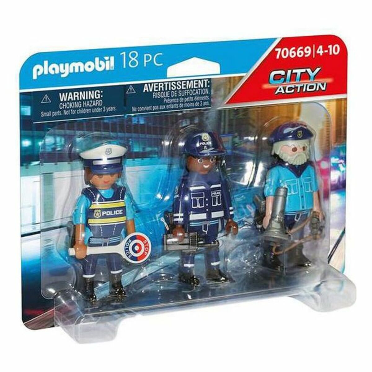 Playset City Action Police Figures Set Playmobil 70669 - Hračky a Hry Bábiky Postavičky