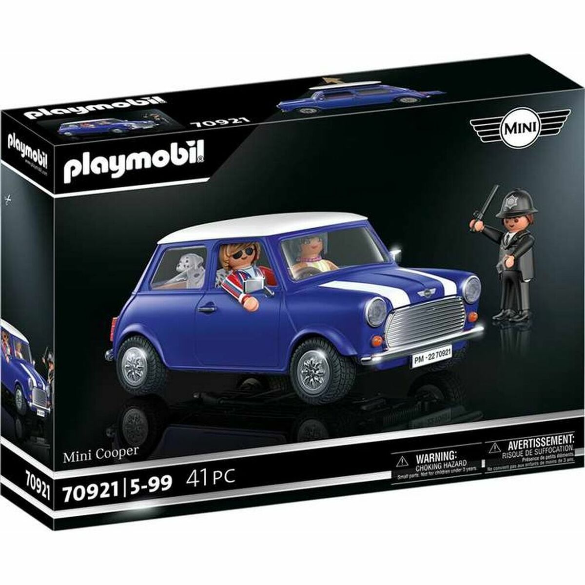 Playset Playmobil Mini Cooper 70921 (41 Pcs) - Hračky a Hry Bábiky Postavičky