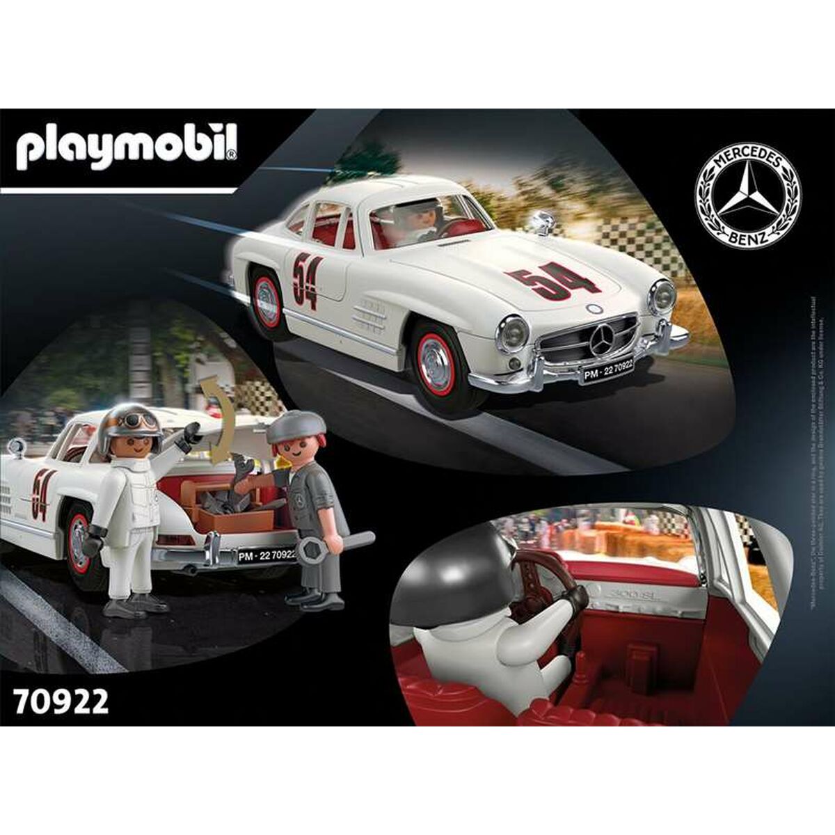 Playset Playmobil Mercedes-benz 300 Sl 70922 - Hračky a Hry Bábiky Postavičky