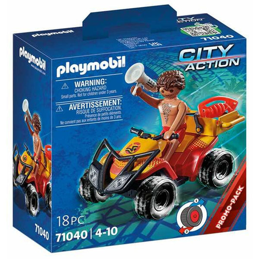 Playset Playmobil City Action Rescue Quad 18 Kusy 71040 - Hračky a Hry Bábiky Postavičky