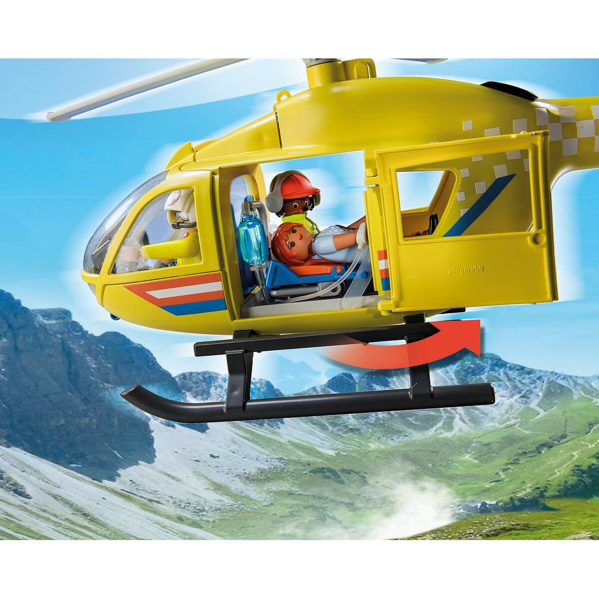 Playset Playmobil 71203 City Life Rescue Helicopter 48 Kusy - Hračky a Hry Bábiky Postavičky