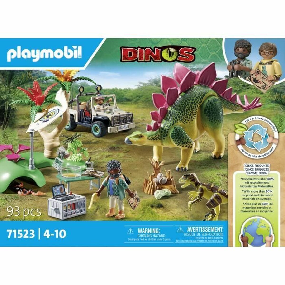 Playset Playmobil Dinos 71523 - Hračky a Hry Bábiky Postavičky