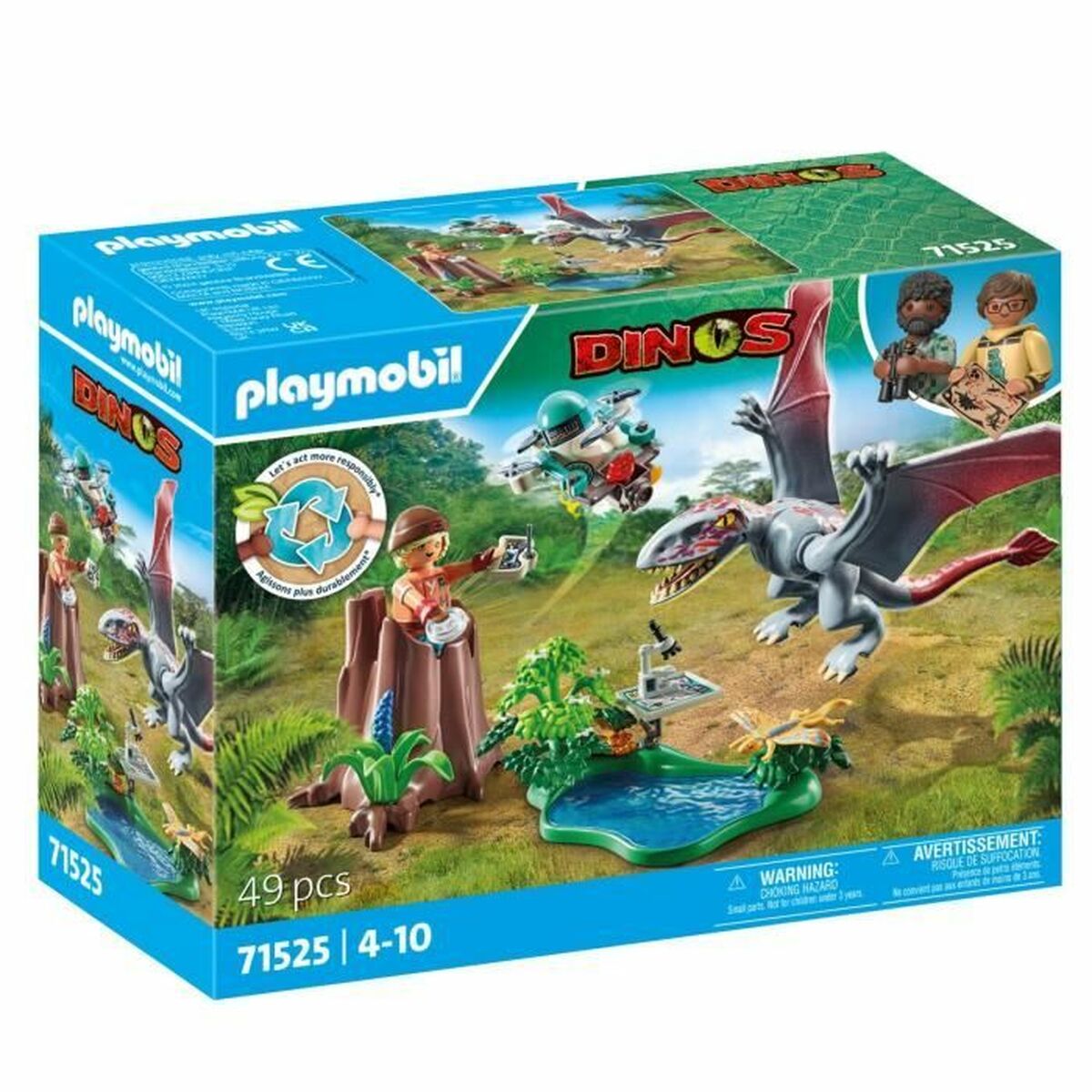 Playset Playmobil Dinos 71525 - Hračky a Hry Bábiky Postavičky