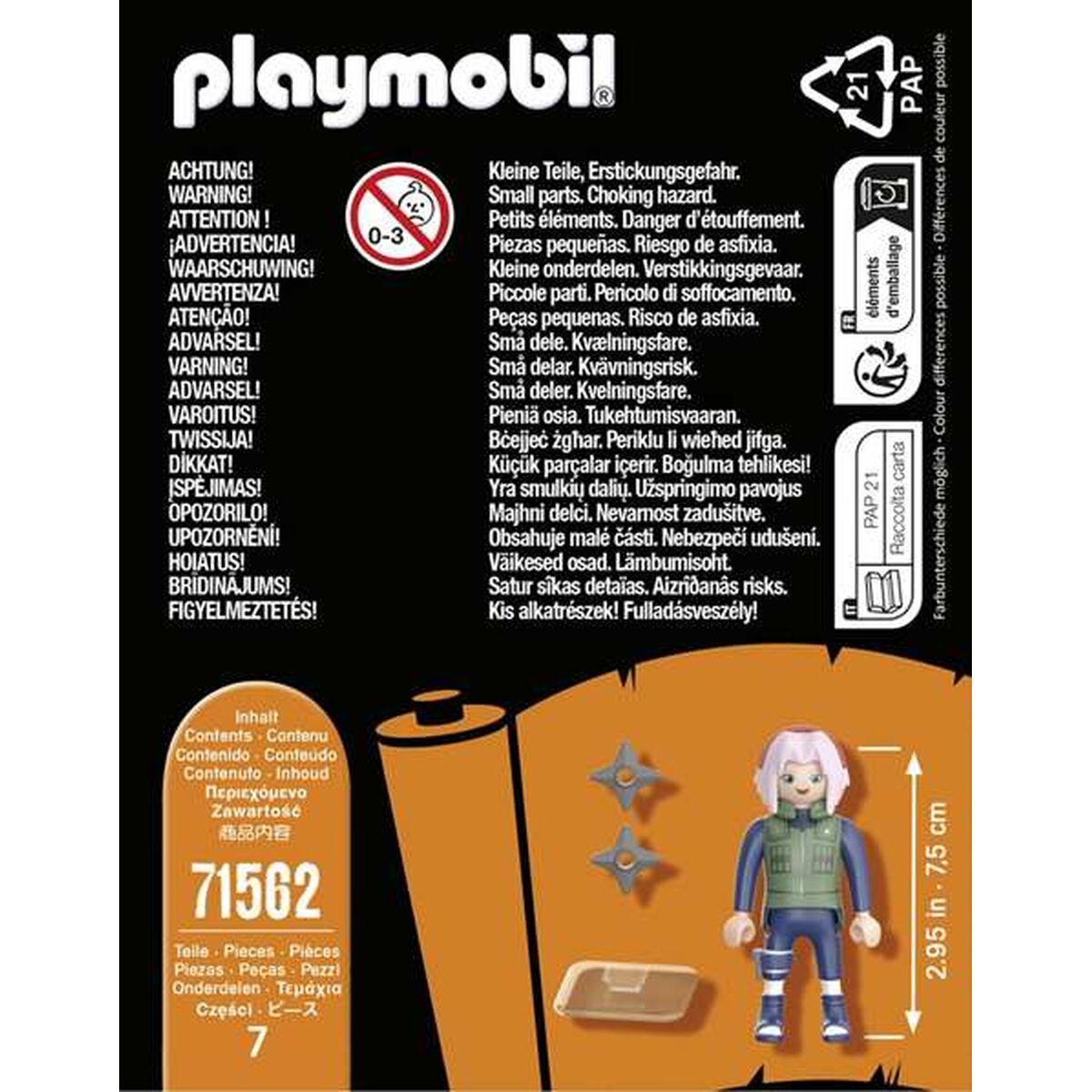 Playset Playmobil Naruto: Sakura 71562 7 Kusy - Hračky a Hry Bábiky Postavičky