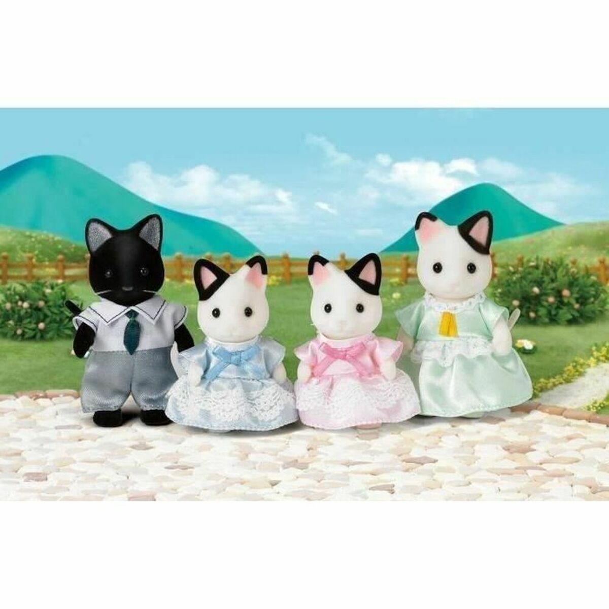 Figúrky Sylvanian Families Two-tone Cat Family - Hračky a Hry Bábiky Postavičky