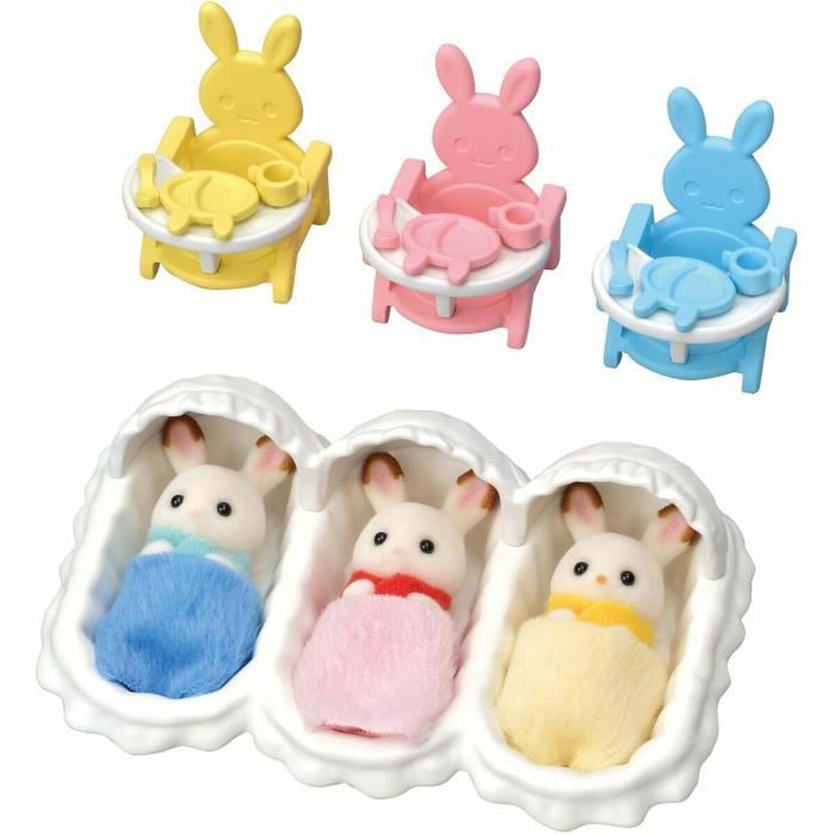 Playset Sylvanian Families Triplets Care Set - Hračky a Hry Bábiky Postavičky