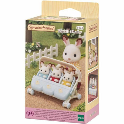 Playset Sylvanian Families The Triple Stroller - Hračky a Hry Bábiky Postavičky