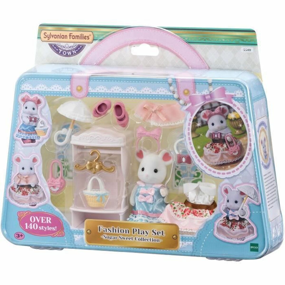 Playset Sylvanian Families The Fashion Suitcase And Big Sister Marshmallow Mouse For Children - Hračky a Hry Bábiky