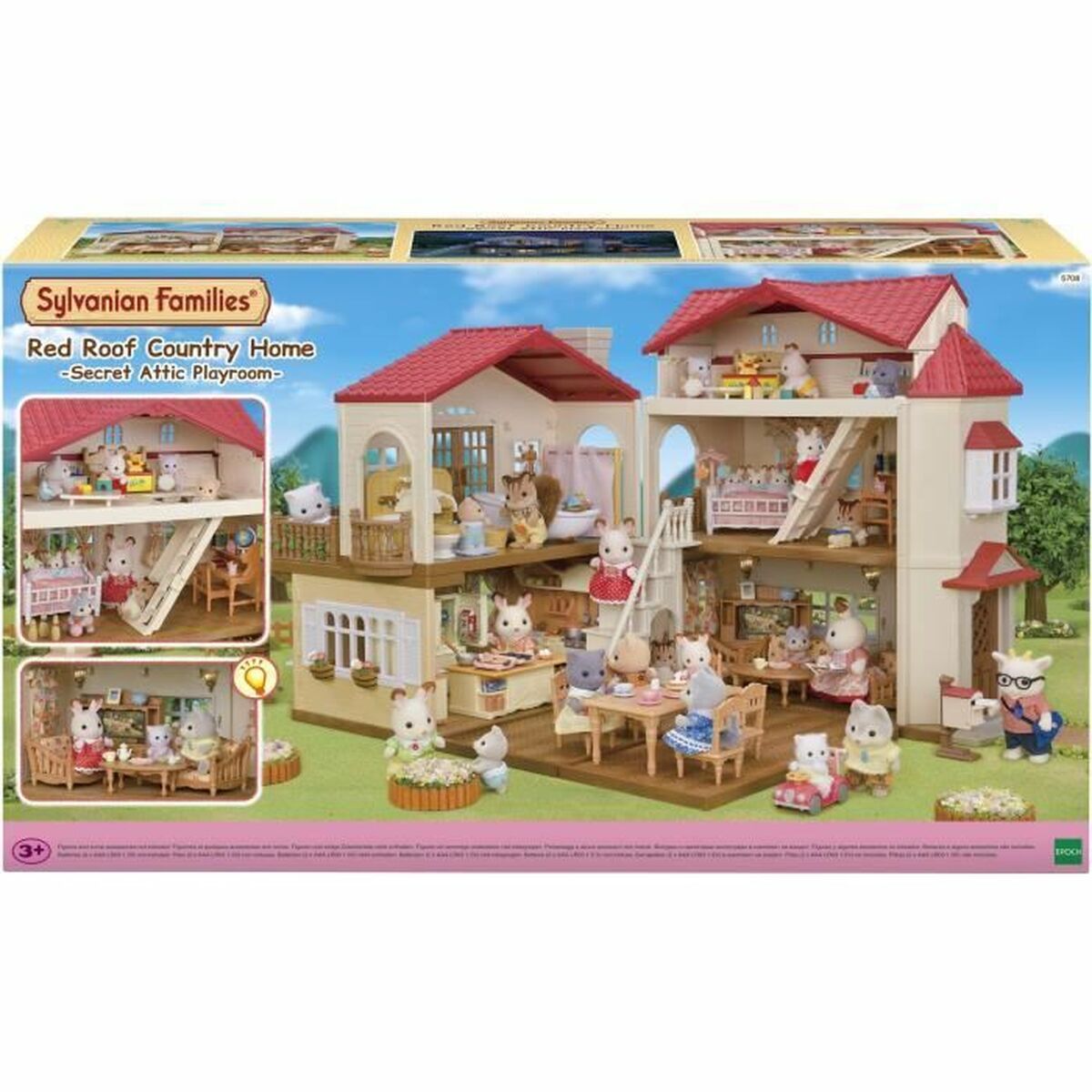 Playset Sylvanian Families Red Roof Country Home Domček ?? Miniatúra Králik - Hračky a Hry Bábiky Postavičky