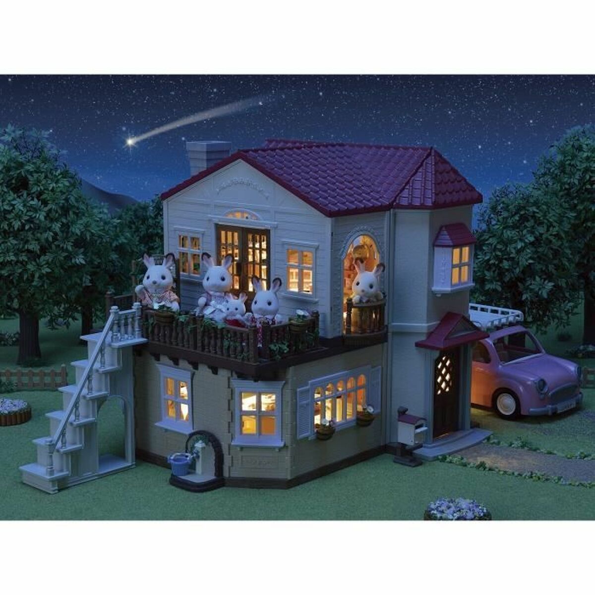 Playset Sylvanian Families Red Roof Country Home Domček ?? Miniatúra Králik - Hračky a Hry Bábiky Postavičky