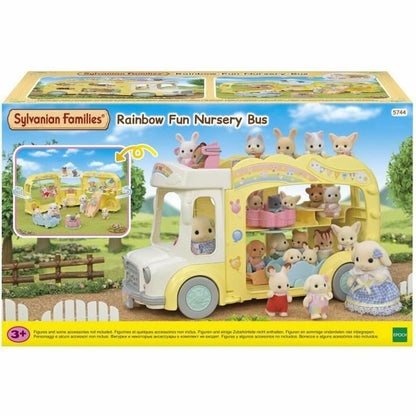 Príslušenstvo pre Domček Bábiky Sylvanian Families 5744 Rainbow Fun Nursery Bus - Hračky a Hry Bábiky Doplnky