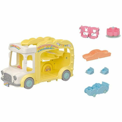 Príslušenstvo pre Domček Bábiky Sylvanian Families 5744 Rainbow Fun Nursery Bus - Hračky a Hry Bábiky Doplnky