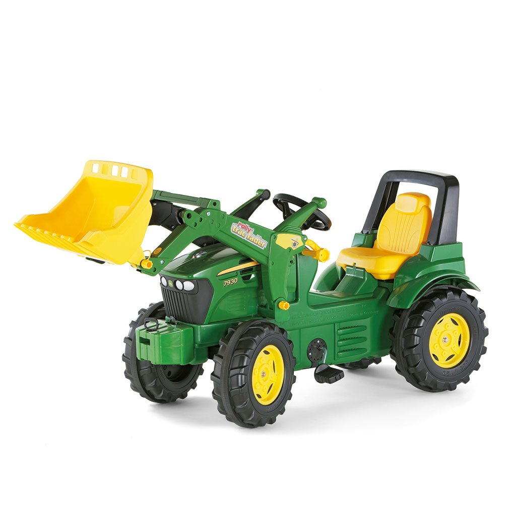 Šliapací Traktor Nakladač Rolly Toys John Deere Farmtrac Zelený - Odrážadlá - Milly Mally