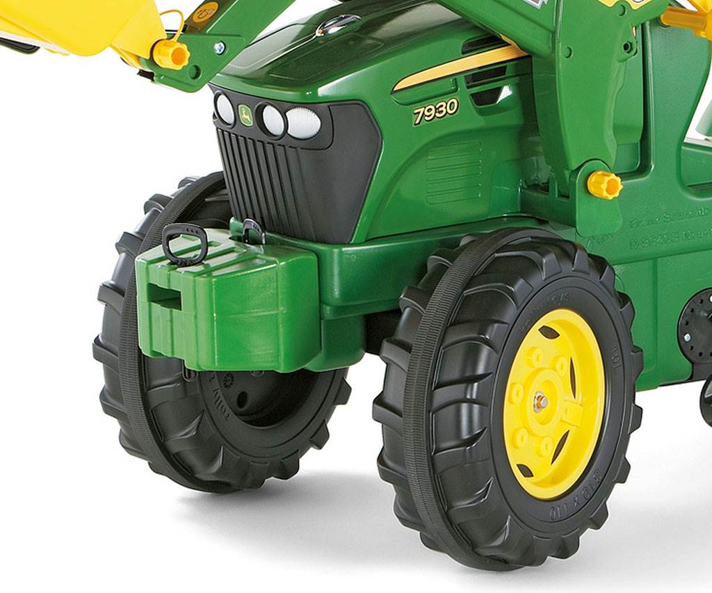 Šliapací Traktor Nakladač Rolly Toys John Deere Farmtrac Zelený - Odrážadlá - Milly Mally