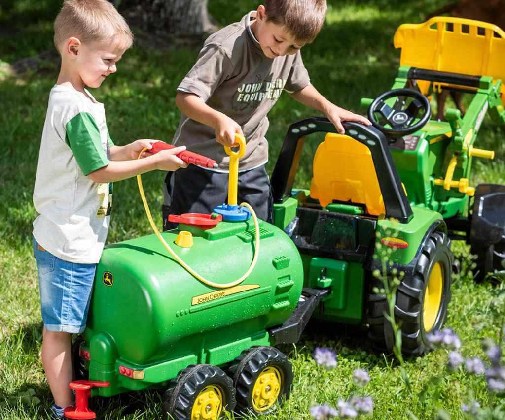 Šliapací Traktor Nakladač Rolly Toys John Deere Farmtrac Zelený - Odrážadlá - Milly Mally