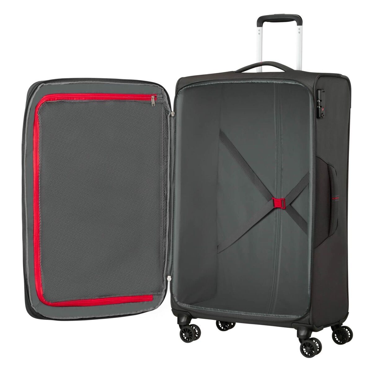 Kufor American Tourister Crosstrack Spinner Sivá 110 l 79 x 46,5 30,5 Cm - Batožina Kufre a Cestovné Tašky