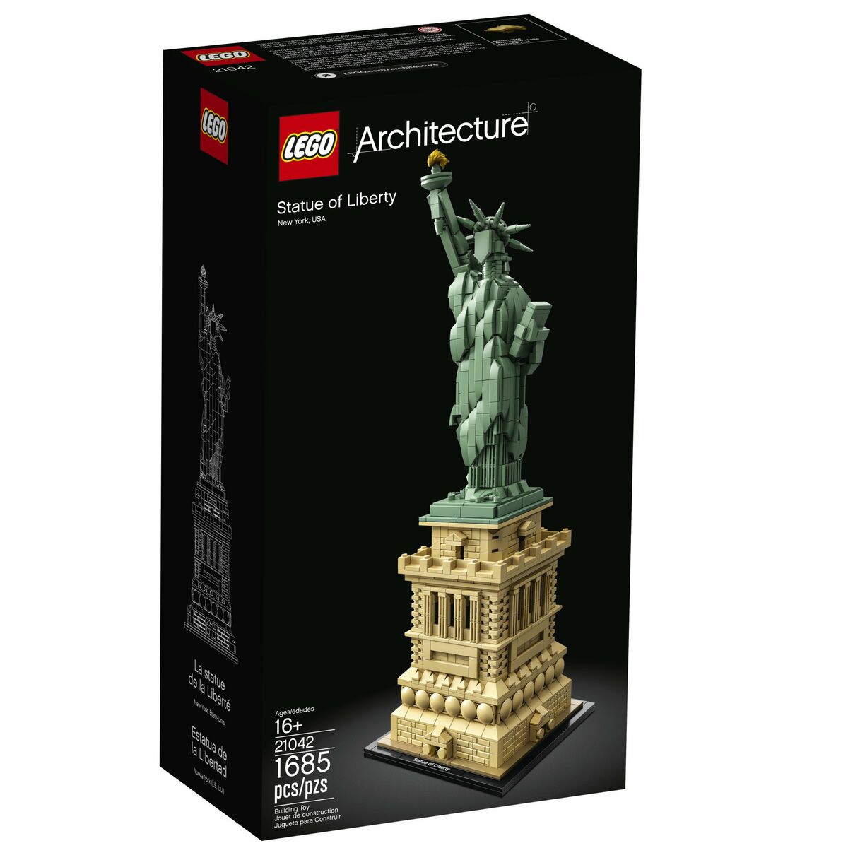 Stavebná Hra Lego Architecture 21042 The Statue Of Liberty - Hračky a Hry