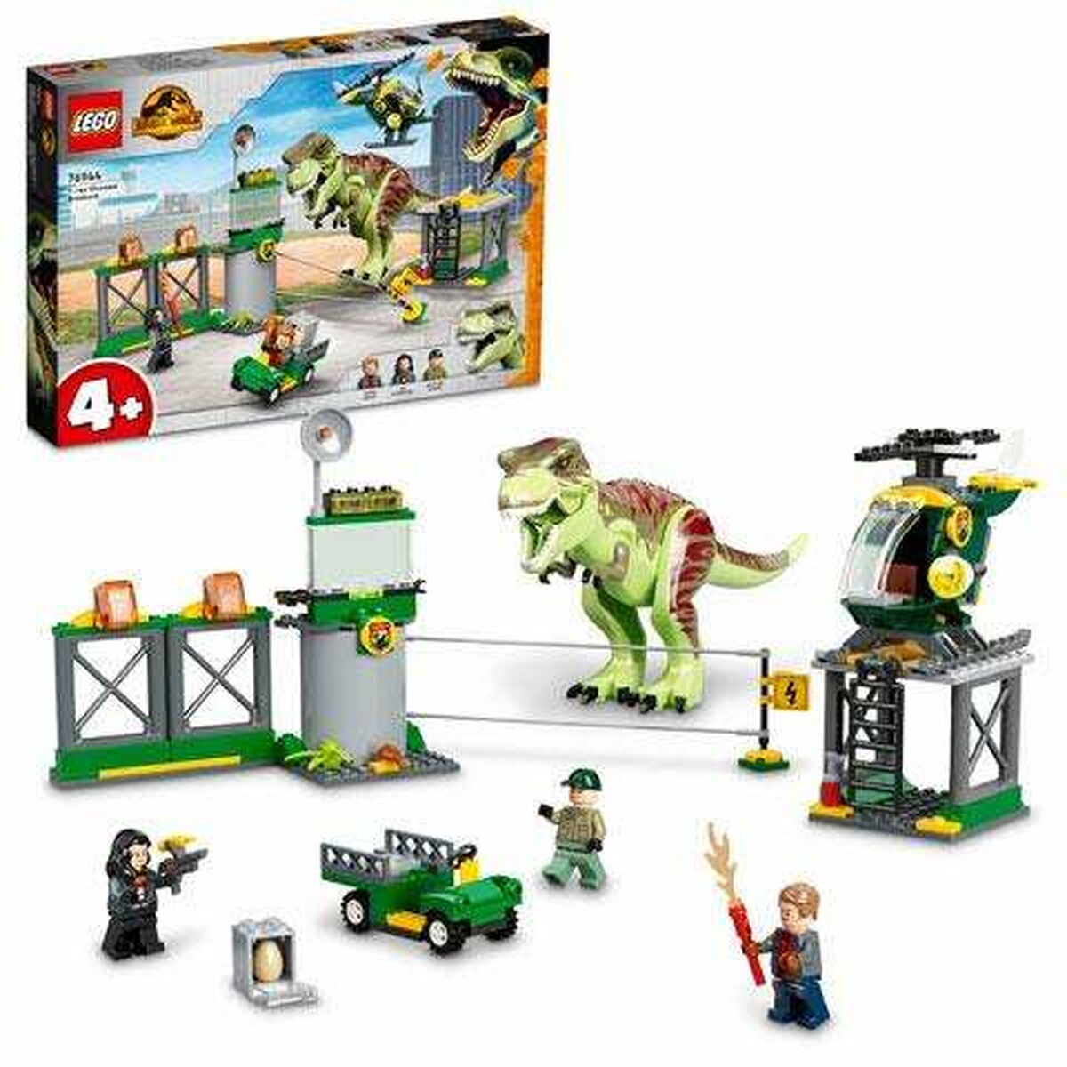 Playset Lego 76944 Jurassic World T-rex Escape - Hračky a Hry