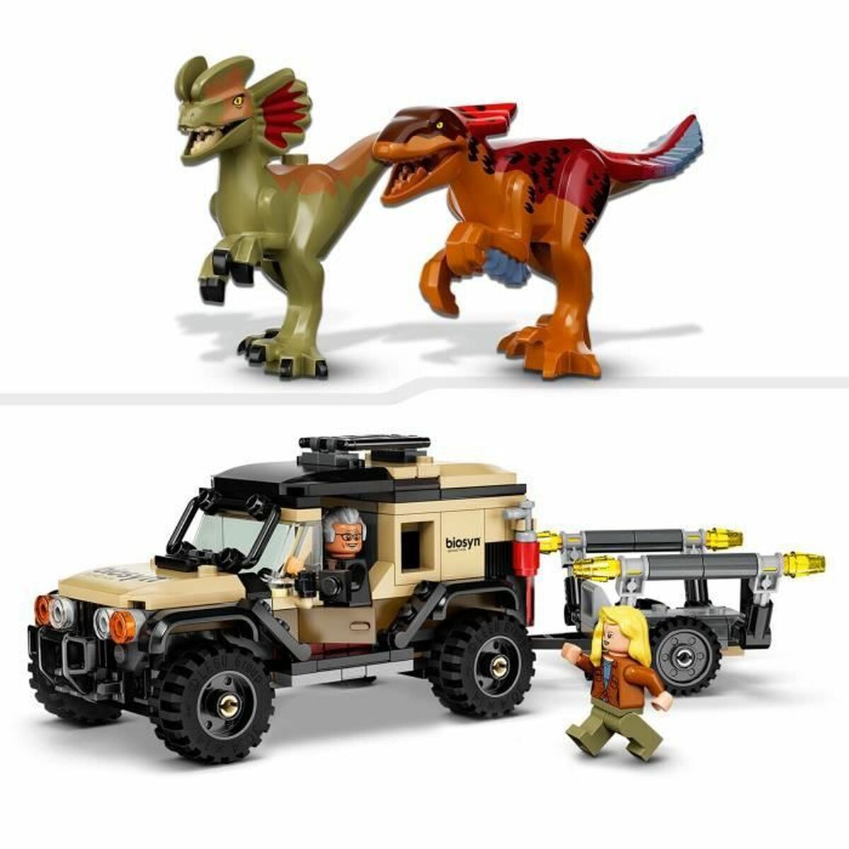 Playset Lego Jurassic World Transport Of Pyroraptor And Dilophosaurus - Hračky a Hry Bábiky Postavičky