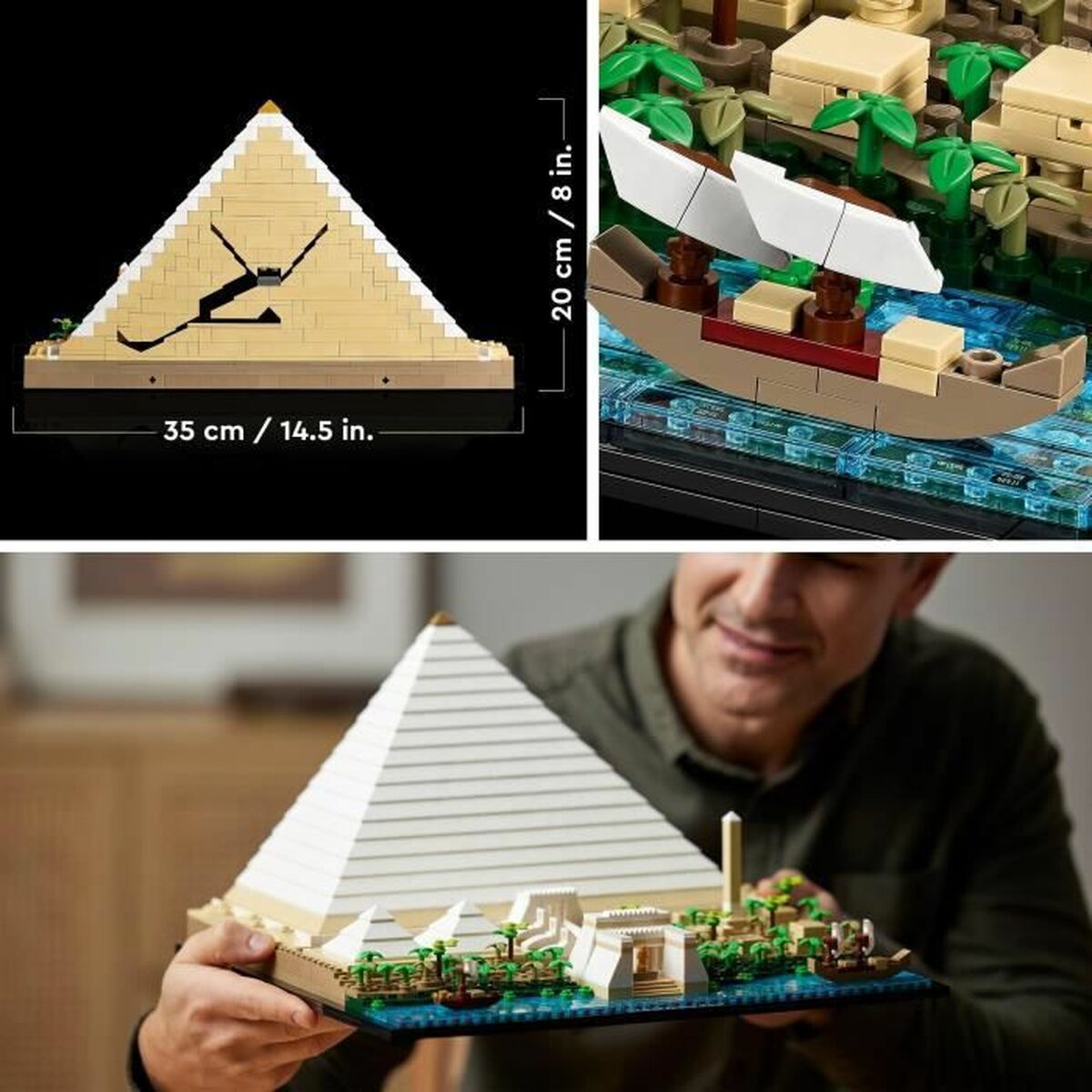 Playset Lego Architecture The Great Pyramid Of Giza 1476 Kusy - Hračky a Hry Bábiky Postavičky