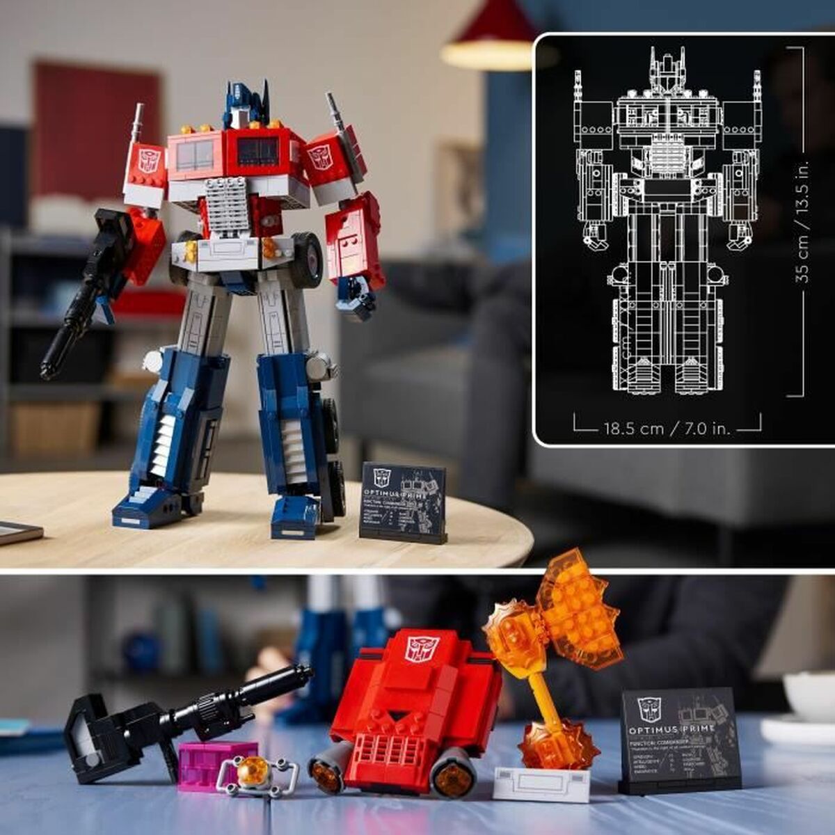 Stavebná Hra Lego Icons Optimus Prime Transformers - Hračky a Hry Bábiky Postavičky