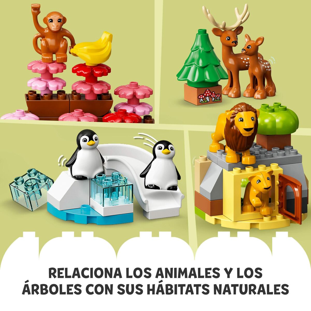 Playset Lego 10975 Duplo Wild Animals Of The World (142 Kusy) - Hračky a Hry Bábiky Postavičky